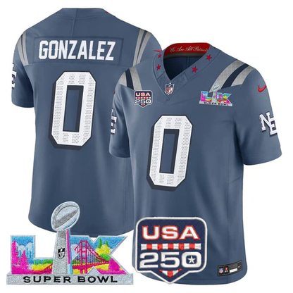 NE 2025 Super Bowl LX Vapor Limited Jersey N18 - Stitched