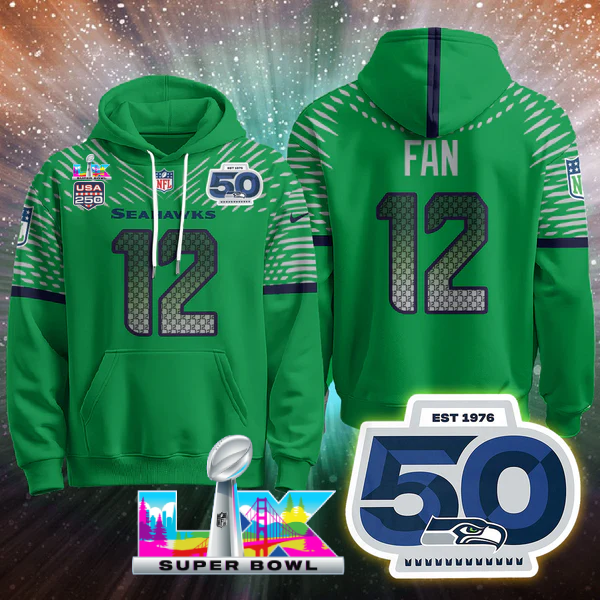 SEA Super Bowl LX Vapor Limited Hoodie - Printed