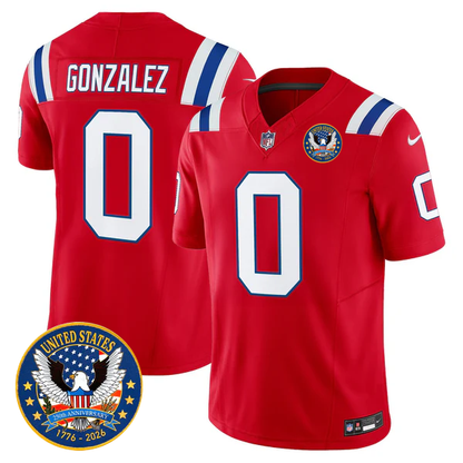 NE Throwback America 250th Patch Vapor Limited Jersey - Stitched