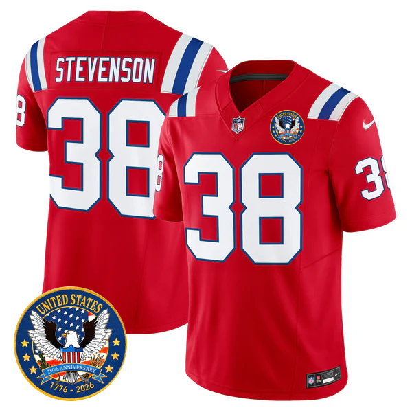 NE Throwback America 250th Patch Vapor Limited Jersey - Stitched