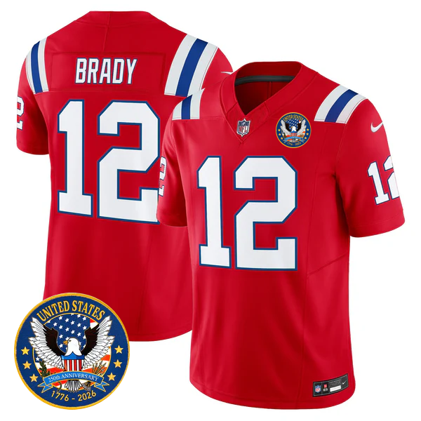 NE Throwback America 250th Patch Vapor Limited Jersey - Stitched