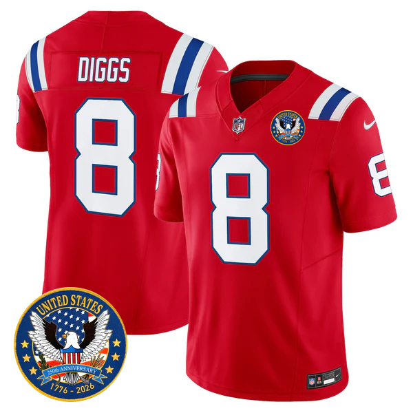 NE Throwback America 250th Patch Vapor Limited Jersey - Stitched