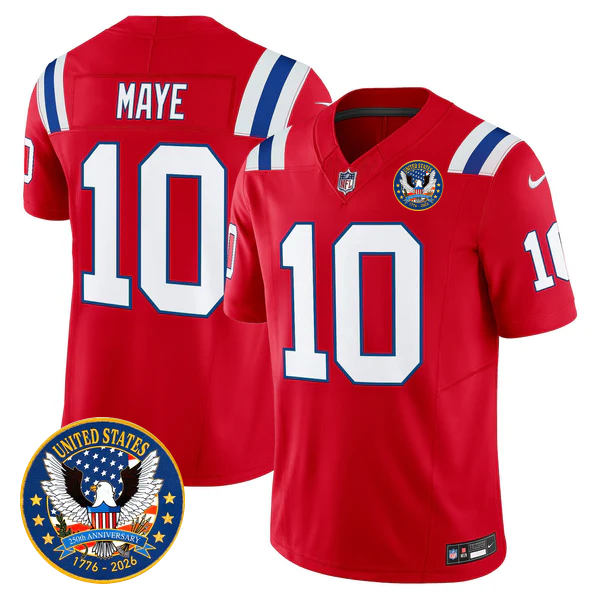 NE Throwback America 250th Patch Vapor Limited Jersey - Stitched