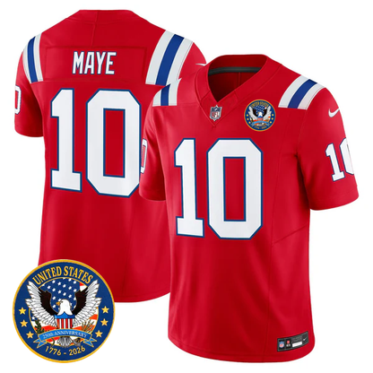 NE Throwback America 250th Patch Vapor Limited Jersey - Stitched
