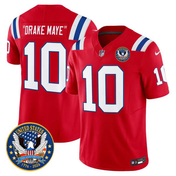 NE Throwback America 250th Patch Vapor Limited Jersey - Stitched