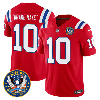 NE Throwback America 250th Patch Vapor Limited Jersey - Stitched