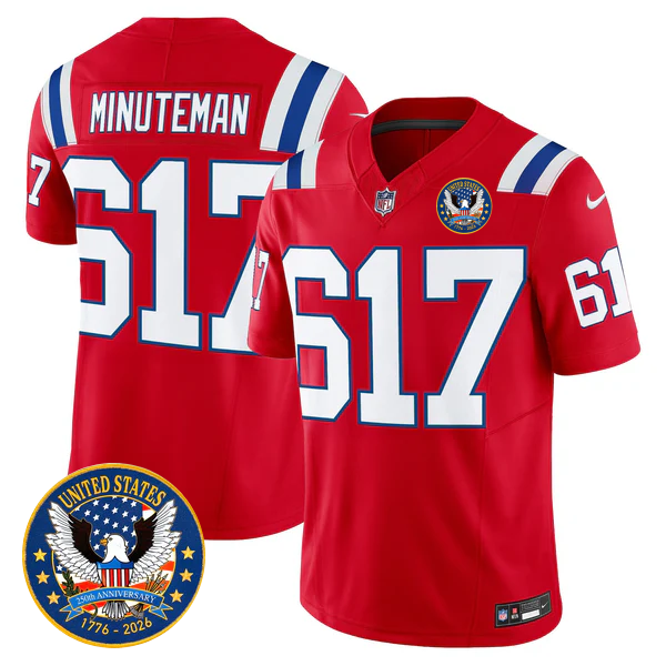 NE Throwback America 250th Patch Vapor Limited Jersey - Stitched