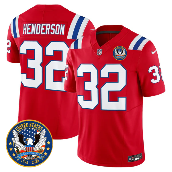 NE Throwback America 250th Patch Vapor Limited Jersey - Stitched