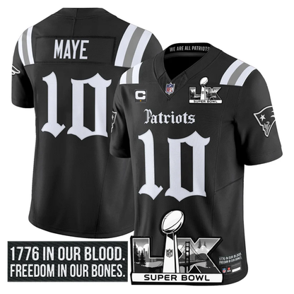 NE 2025 Super Bowl LX Vapor Limited Jersey N18 - Stitched