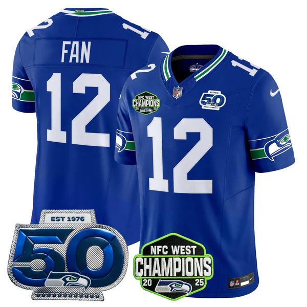SEA 2026 NFC West Champions Limited Jersey - 50th Season Patch - Stitched n2