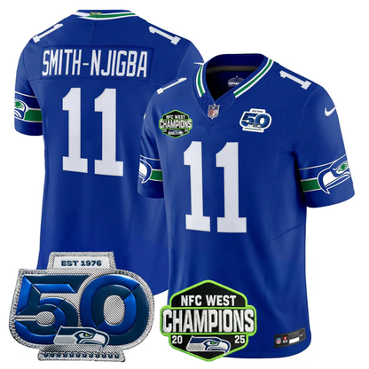 SEA 2026 NFC West Champions Limited Jersey - 50th Season Patch - Stitched n2