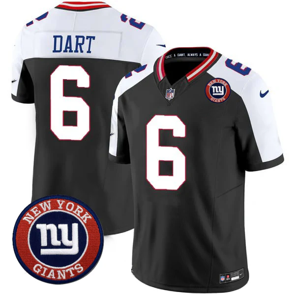 Jaxson Dart #6 NYG Jersey - Stitched N1