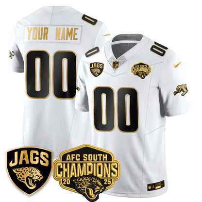 Custom DET AFC South Division Champions Vapor Limited Throwback Jersey - Stitched