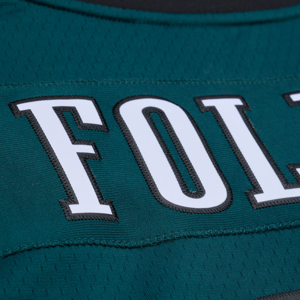 PHI Kelly Green Nick Foles 2017 Midnight Green Legacy Jersey - Stitched