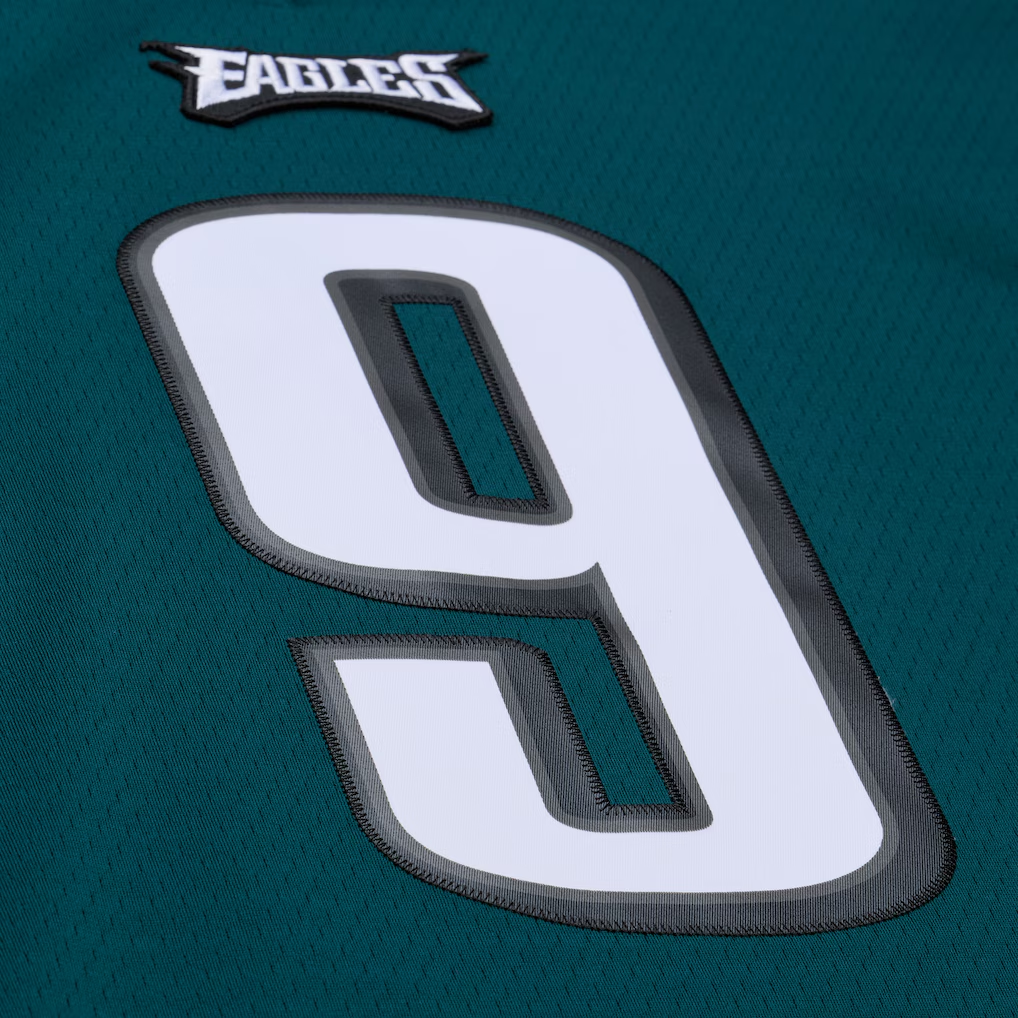 PHI Kelly Green Nick Foles 2017 Midnight Green Legacy Jersey - Stitched