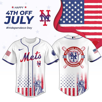 .New York Mets Special Independence Day Limited Edition Jersey