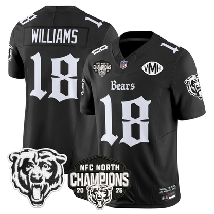 CHI 'Gothic Midway Legacy' NFC North Champions Patch Vapor Limited Jersey - Stitched