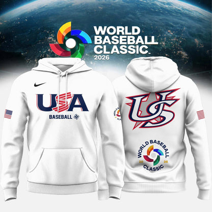 Team USA 2026 World Baseball Classic Special Edition Baseball Hoodie - Printed